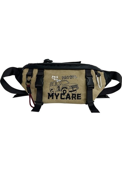 Bisiklet Çantası Erkek Fitness Günlük Crossbody Göğüs Çantası Moda Trend Açık Seyahat Küçük Eşya Çantası Fonksiyon Taşınabilir Bel Çantası (Yurt Dışından)