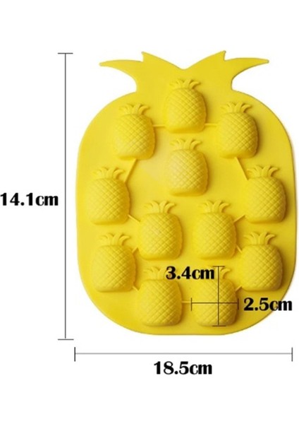Pratik Ananas Şeklinde Silikon Buz Kalıbı | Silikon Yapışmaz Buzluk Ananas Buz Kalıbı fiyatları