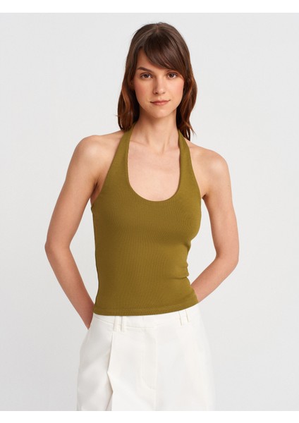 21052 Halter Yaka Top-K.yağ Yeşl