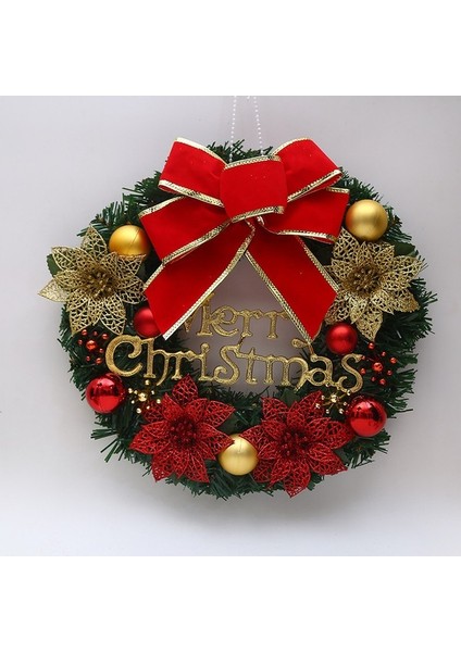 Noel Dekorasyonu 30 Cm. Küçük Çelenk (Yurt Dışından)