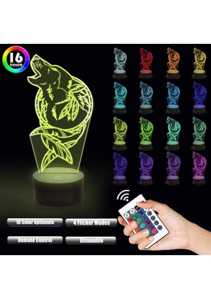 Wolf Dream Catcher Illusion 3D Lamba, Wolf G Ebeveyn (Yurt Dışından) fiyatları