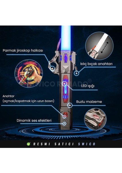 Fx Sesli 7 Renk Genişletilebilir Star Wars Işın Kılıcı Oyuncakları (Yurt Dışından)