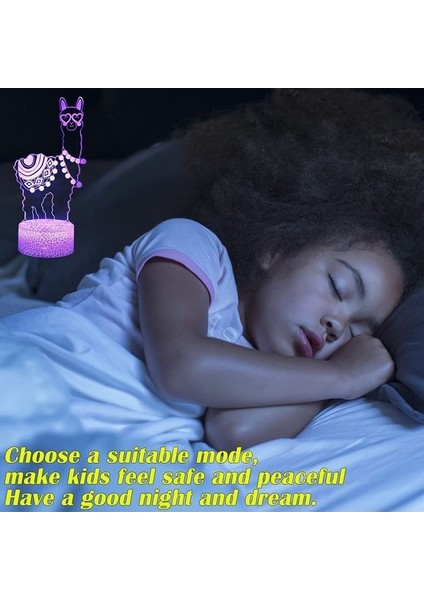 Unicorn Gece Lambası, 3D Illüzyon Lambası Unicorn Ligh Llama (Yurt Dışından) fırsatları