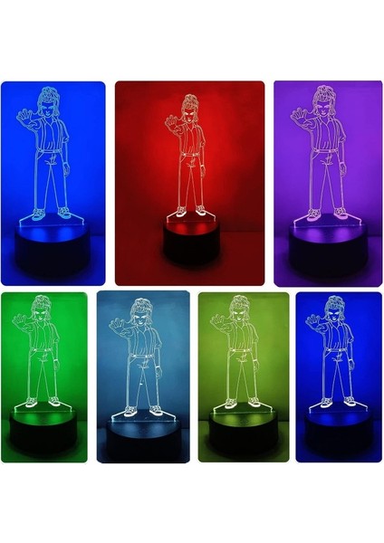 Stranger 3D Gece Lambası, 16 Renkli Illüzyon Lamba C Modern-11 (Yurt Dışından) modelleri