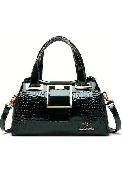 Tcherchı Kadınlar Için Timsah Desenli El Çantası, Zarif Parlak (Yurt Dışından) fiyatları