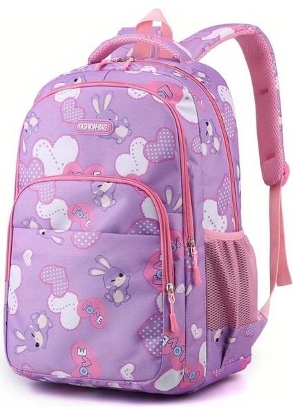Genç ve Çocuk Büyük Kapasiteli Karikatür Tavşan Hafif Sırt Çantası (Yurt Dışından)