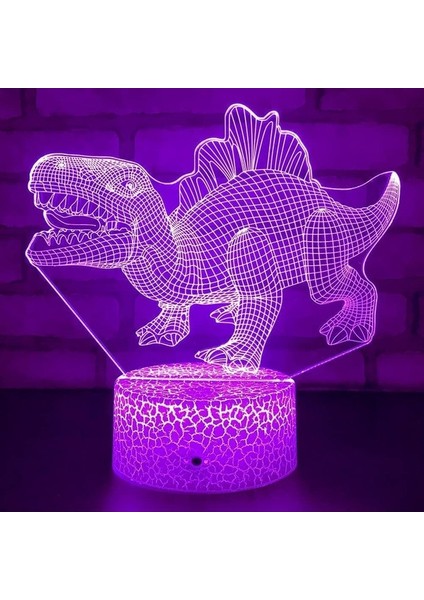 Çocuk Odası Için Dinozor Oyuncakları Gece Lambası 16 Renk Ebeveyn (Yurt Dışından)