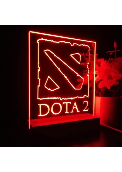 Dotas 2 Anime Gece Lambası 3D Illüzyon Lambası (Yurt Dışından) modelleri