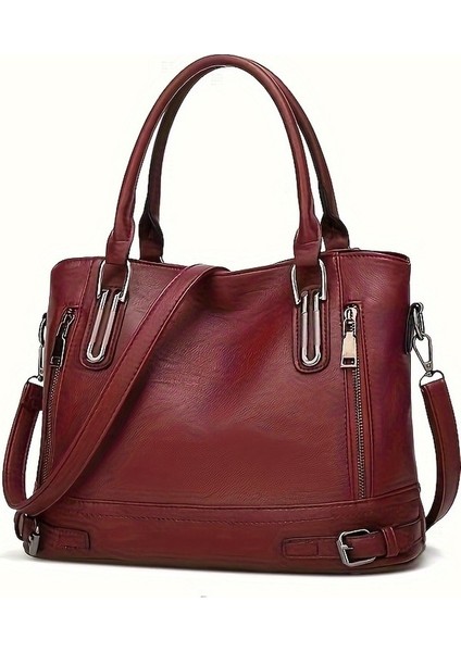 Tcherchı Vintage Askılı Tote Çantası, Retro Omuz Hobosu (Yurt Dışından)