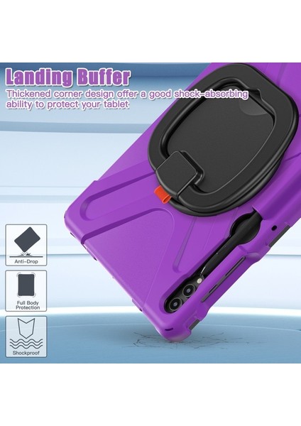 Samsung Galaxy Tab S7+ / S8+ / S9+ / S7 Fe Pc+ Silikon Koruyucu Kılıf Dönen Stand Serimli Tablet Kapak Tasar Tasarım (Yurt Dışından) modelleri