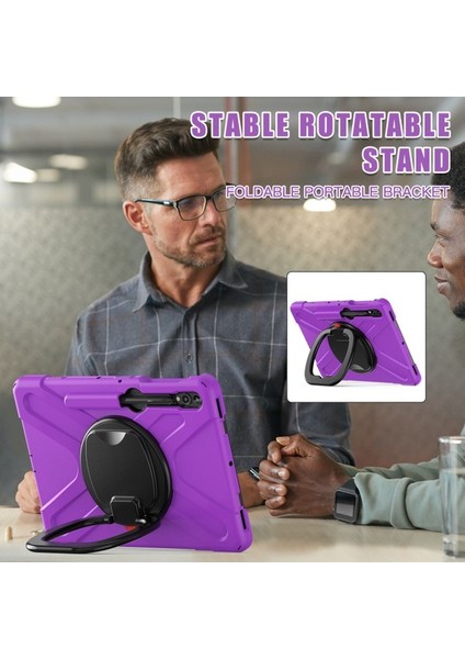 Samsung Galaxy Tab S7+ / S8+ / S9+ / S7 Fe Pc+ Silikon Koruyucu Kılıf Dönen Stand Serimli Tablet Kapak Tasar Tasarım (Yurt Dışından) indirimleri