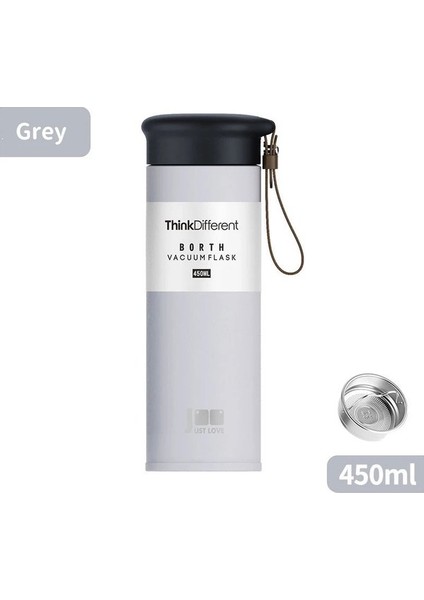 Tcherchı 450 ml Paslanmaz Çelik Vakumlu Sıcak Su Şişesi Otomobil Için Çift Duvar Termos Kahve Fincanı Taşımak ve Seyahat Çay Bardak (Yurt Dışından)