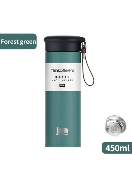 Tcherchı 450 ml Paslanmaz Çelik Vakumlu Sıcak Su Şişesi Otomobil Için Çift Duvar Termos Kahve Fincanı Taşımak ve Seyahat Çay Bardak (Yurt Dışından)