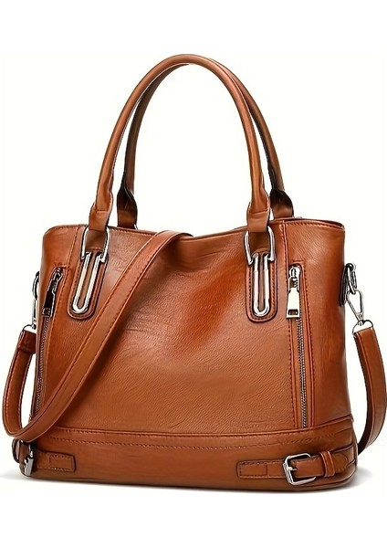 Tcherchı Vintage Askılı Tote Çantası, Retro Omuz Hobosu (Yurt Dışından)