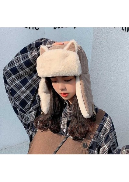 Kürklü Kedi Kulaklı Şapka (Yurt Dışından) modelleri