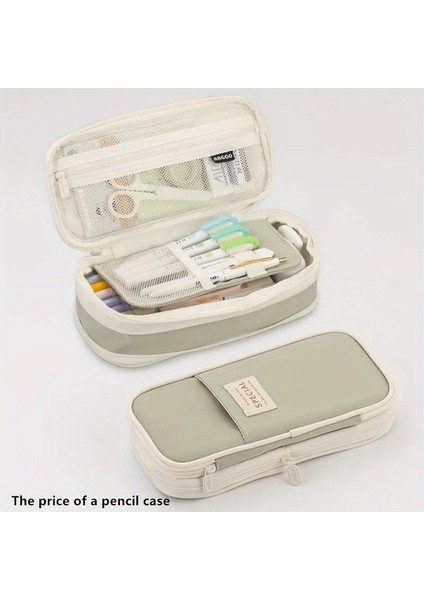 Tcherchı Şık Çift Katmanlı Büyük Kapasiteli Çok Amaçlı Kalem Kutusu (Yurt Dışından) fiyatları