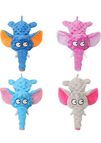 Sevimli Peluş Oyuncaklar Squeak Pet Fil Peluş Kabuk Dayanıklı Oyuncak Köpek Çiğnemek Squeaky Interaktif Köpek Oyuncak Komik Pet Malzemeleri Dolgu Yok (Yurt Dışından) indirimleri
