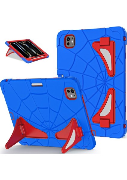 iPad Pro 11 2024 Silikon+Pc Stand Tablet Kılıfı (Yurt Dışından)