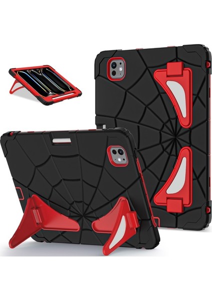 iPad Pro 11 2024 Silikon+Pc Stand Tablet Kılıfı (Yurt Dışından)