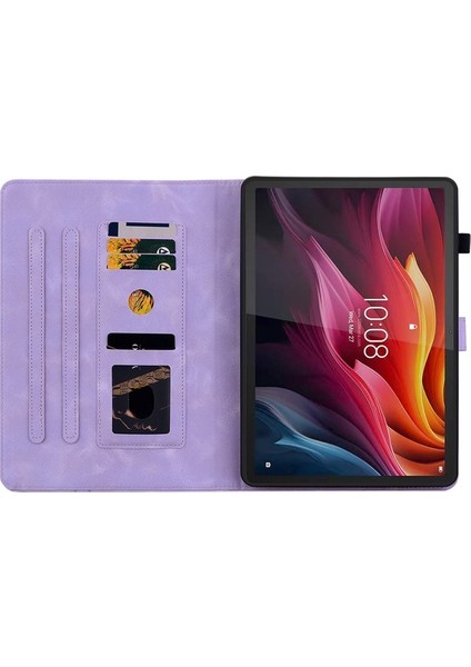 Lenovo Tab K11 Plus Kart Yuvaları Deri Tablet Kapağı (Yurt Dışından)