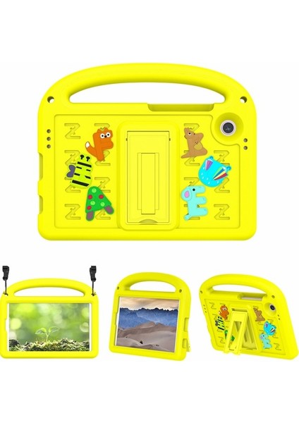 Samsung Galaxy Tab A9 Stand Eva+Pc Tablet Kılıfı Askılı (Yurt Dışından)