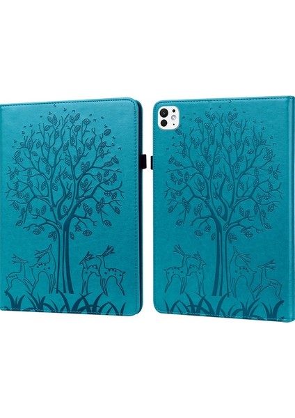 iPad Pro 11 2024 Kart Yuvalı Pu Deri Standlı Tablet Kılıfı (Yurt Dışından)