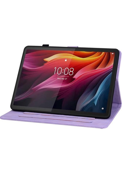 Lenovo Tab K11 Plus Kart Yuvaları Deri Tablet Kapağı (Yurt Dışından)