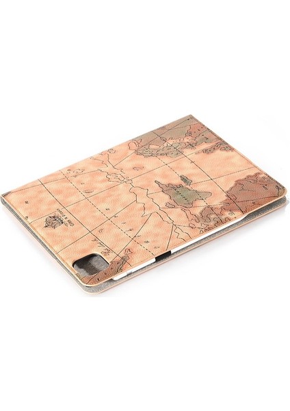 iPad Pro 13 2024 Cüzdan Harita Desenli Pu Deri Folyo Tablet Kapağı Otomatik Uyandırma / Uyku (Yurt Dışından) indirimleri