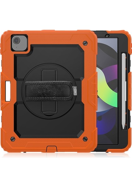 iPad Air 2020 Için Tablet Kılıfı - Turuncu / Siyah (Yurt Dışından) fiyatları