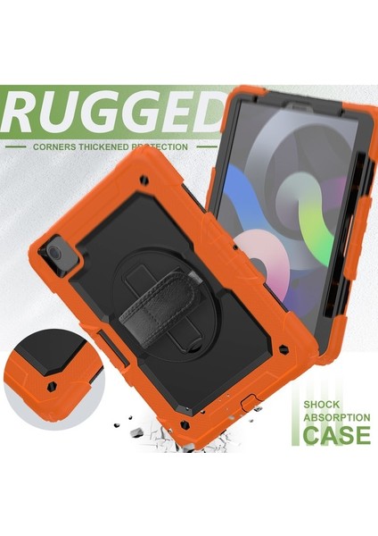 iPad Air 2020 Için Tablet Kılıfı - Turuncu / Siyah (Yurt Dışından) indirimleri