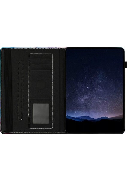 Samsung Galaxy Tab A7 10.4 2020 T500 Kılıf Folio Standlı Pu Deri Mermer Kapak (Yurt Dışından)