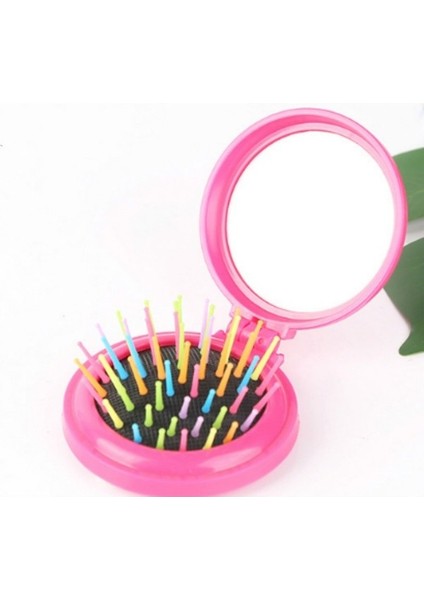 10 Adet Trav Taşınabilir Katlanır Büyücü Ayna Tarağı Siyah (Yurt Dışından)