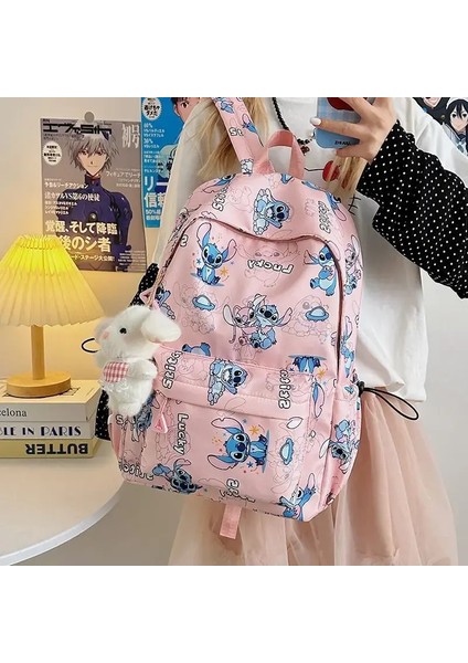 Disney Çizgi Film Kadınları Dikiş Sırt Çantası Karikatür Çocuk Çantası Okul Çantası Hediye Color: A (Yurt Dışından)