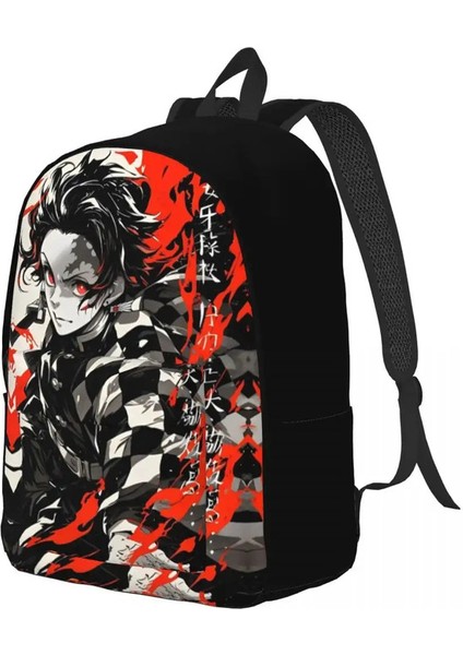 Zenitsu Demon Slayer Sırt Çantası Okul Öncesi Ilkokul Öğrenci Kitap Çanta Tuval Pocket Rengi: 3 (Yurt Dışından)