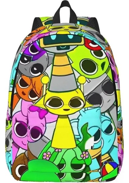 Beats Komik Sprunki Oyun Sırt Çantası Erkekler Kadınlar Genç Okulu Iş Gündüz Çantası Inanılmaz Müzik Dizüstü Bilgisayar Omuz Çantası Hediye Renk: 3/beden: Çocuklar Için (Yurt Dışından)