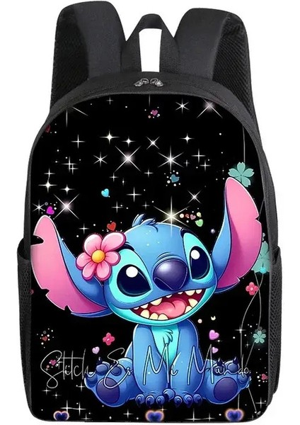 Stitch Angel Disney Sırt Çantası Okul Çantası Çocuklar Için Karikatür Karikatür Hafif Okul Çantaları Büyük Kapasiteli Kız Çocuklar Kids Çakası Hediye Rolor: S03 (Yurt Dışından)
