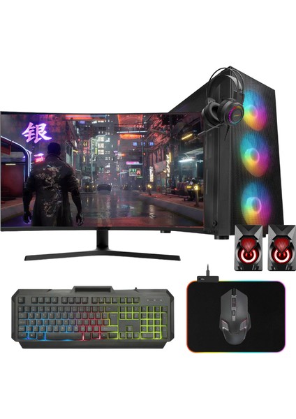 GMX5768 I5 10.nesil 10400T 16GB Ddr4 512GB M2 Nvme 8gb RTX4060 "31.5 165Hz Oyun Bilgisayarı