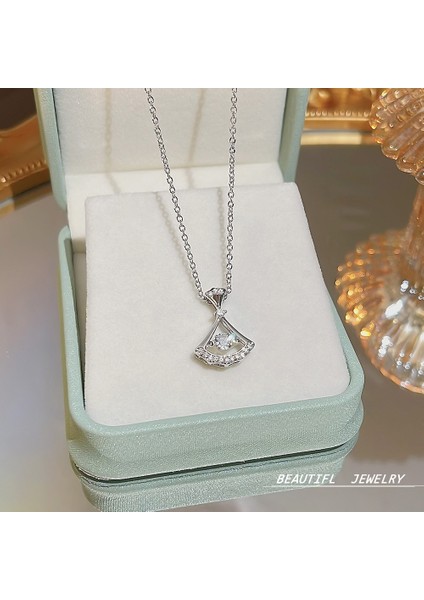 Bayan Titanyum Çelik Kolye Kolye Zinciri Mücevherat (Yurt Dışından)