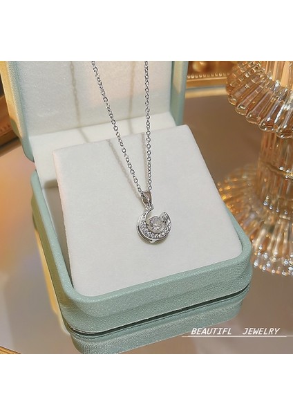 Bayan Titanyum Çelik Kolye Kolye Zinciri Mücevherat (Yurt Dışından)