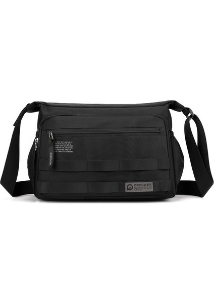 Yeni Erkek Iş Büyük Kapasiteli Omuz Çantası Su Geçirmez Eğlence Seyahat Crossbody Omuz Çantası (Yurt Dışından)