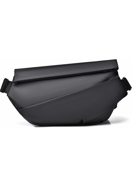 Su Geçirmez Çok Katmanlı Erkek Biker Crossbody Göğüs Çantası Çok Fonksiyonlu Çok Bölmeli Bel Çantası (Yurt Dışından)