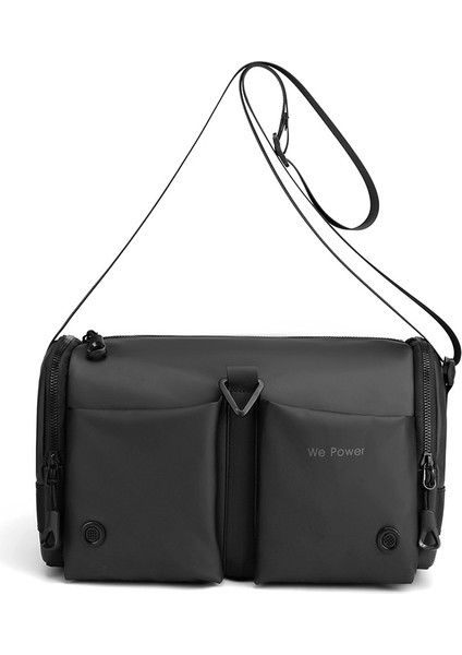 Yeni Gelgit Omuz Crossbody Erkek Günlük Geri Satchel Binicilik Fonksiyonu Banliyö Messenger Çanta (Yurt Dışından)