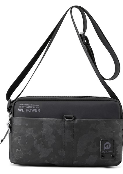 Yeni Oxford Kumaş Erkek Çantası Rahat Omuz Crossbody Çanta Eğlence Spor Açık Küçük Çanta (Yurt Dışından)