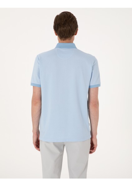 Erkek Açık Mavi Regular Fit Tişört 50306862-VR003 indirimleri