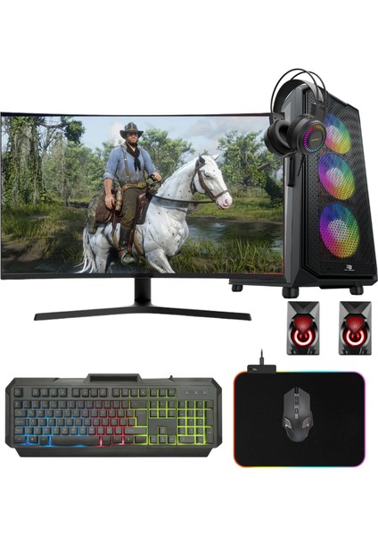 GMX5544 I9 14.nesil 14900K 16GB Ddr4 512GB M2 Nvme 12GB RTX4070 "31.5 165Hz Oyun Bilgisayar