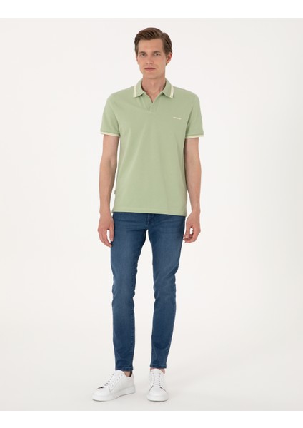 Erkek Mavi Slim Fit Jean Pantolon 50309069-VR036