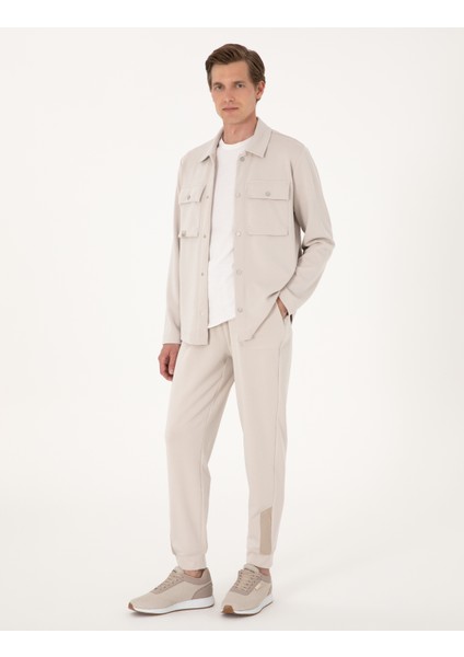 Erkek Taş Regular Fit Eşofman Altı 50302614-VR049