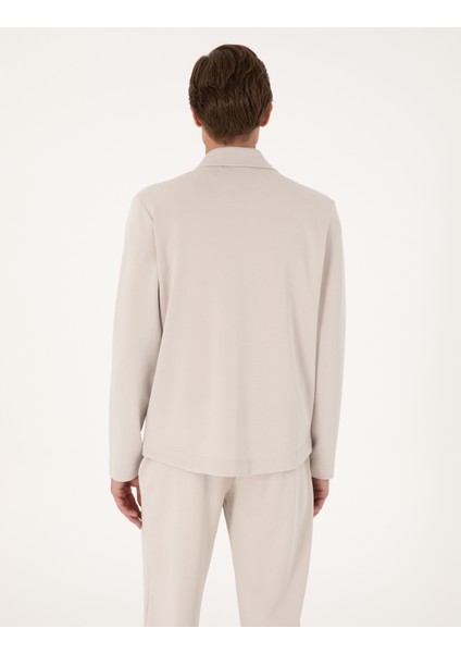 Erkek Taş Regular Fit Örme Gömlek 50302573-VR049