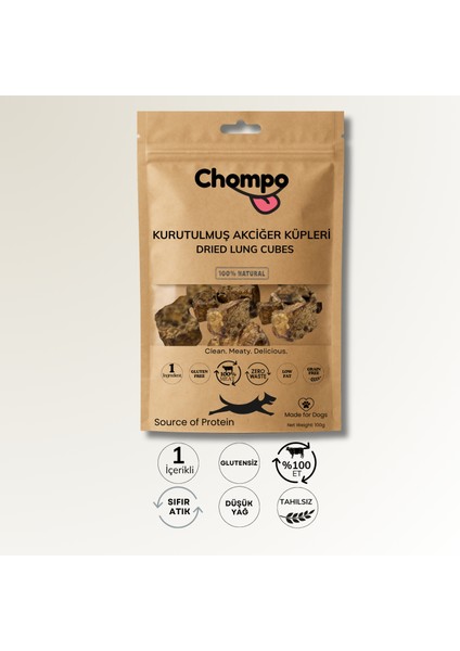 Kurutulmuş Ciğer Küpleri Köpek Ödülü 100 gr
