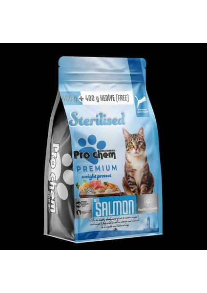 Sterilised Somon Kedi Maması (400 gr +400GR)